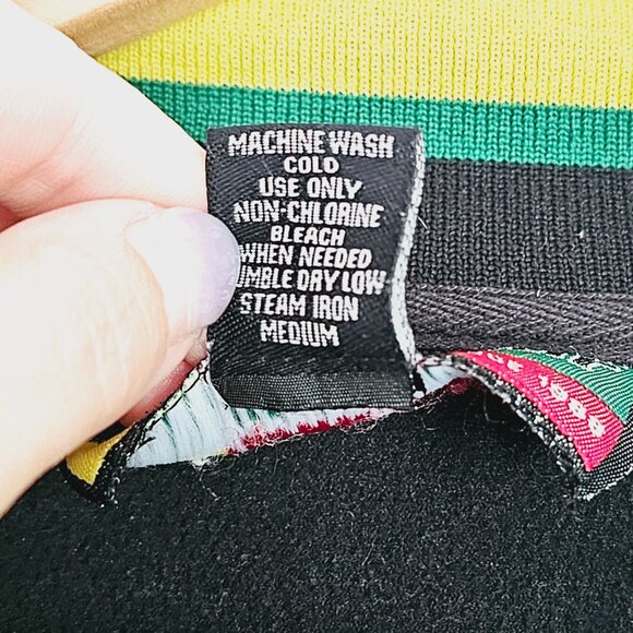 Regal Wear 6XL Jamaica Track Jacket Black/Green/Yellow Mens Plus Size《901》J - Picture 8 of 8